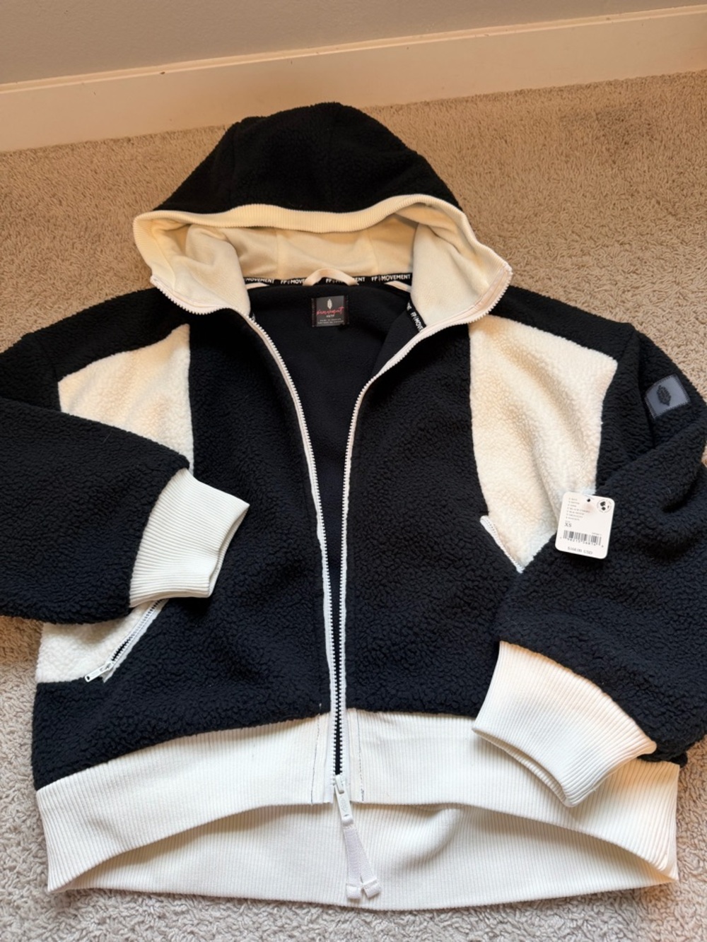 NWT FP Movement "Hit The Slopes" Zip Up Hoodie - Size XS